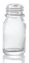 60 ml druppelfles, helder, type 3 geblazen glas