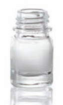4 ml druppelfles, helder, type 3 geblazen glas